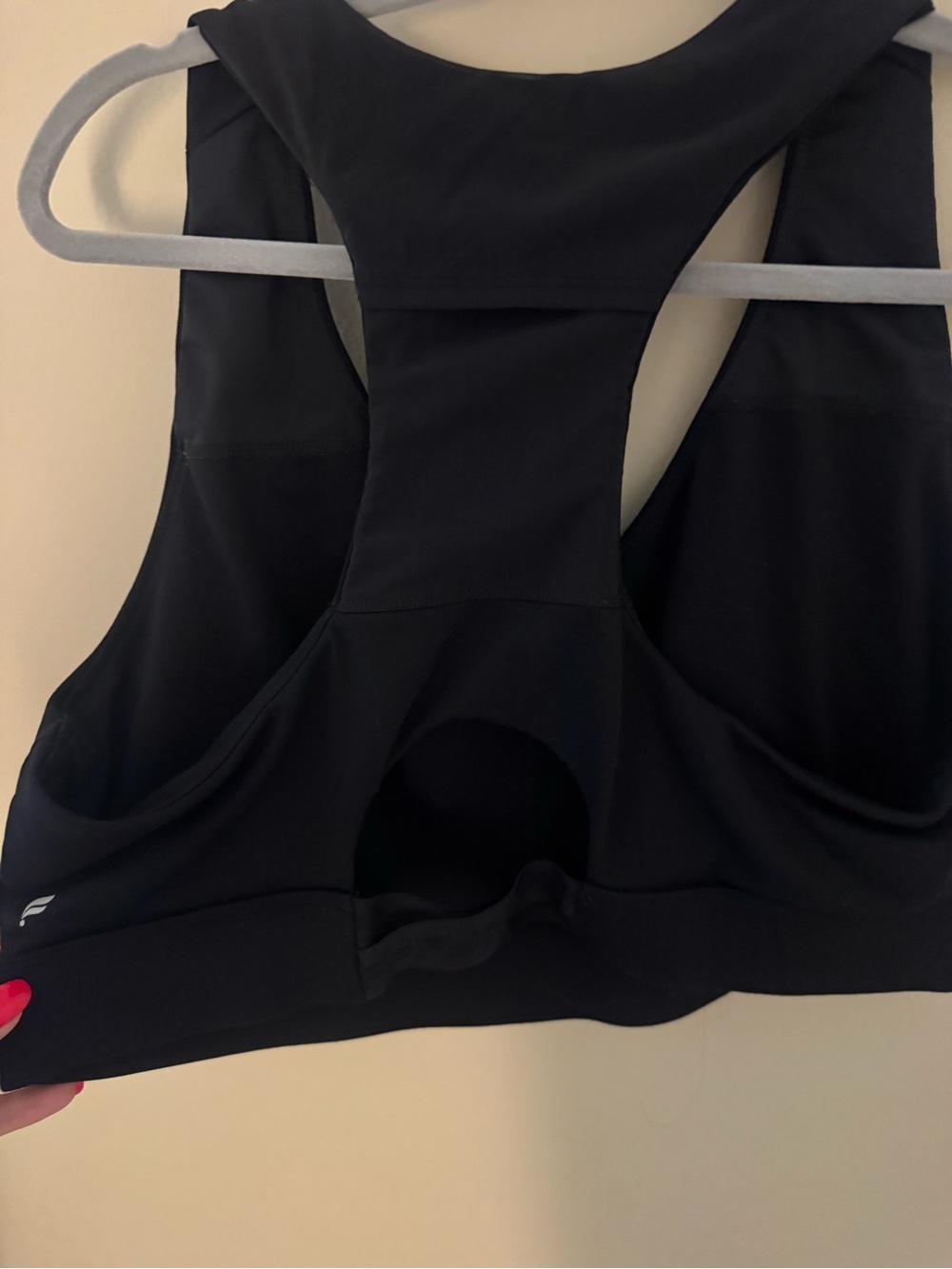 Fabletics Black Racerback Sports Bra - Picture 4 of 4
